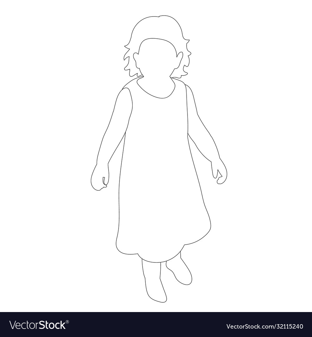 Isolated on a white background outline sketch