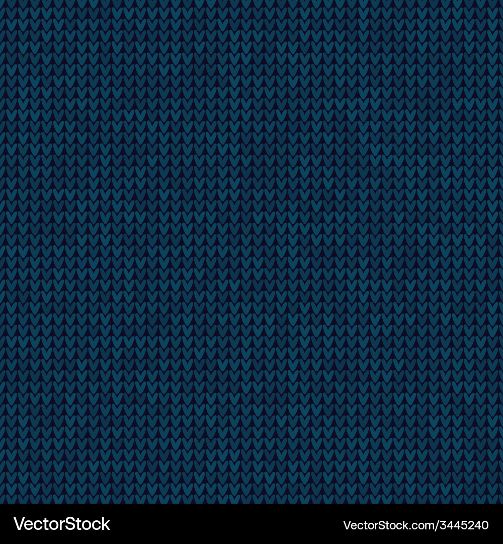 Knitted blue background Royalty Free Vector Image