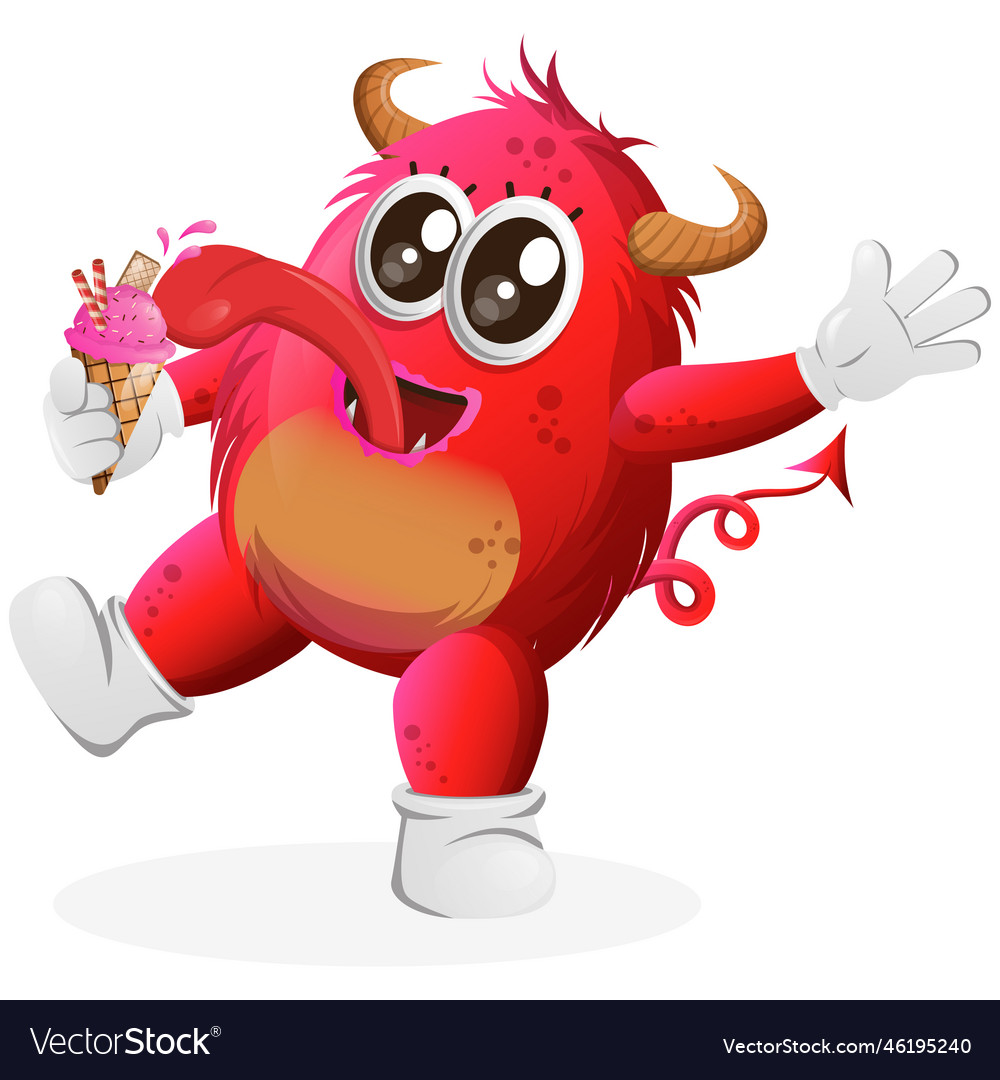 red-monster-eat-ice-cream-royalty-free-vector-image