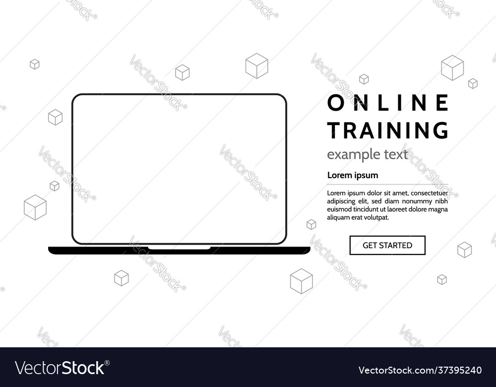 Training webinar concept template online course