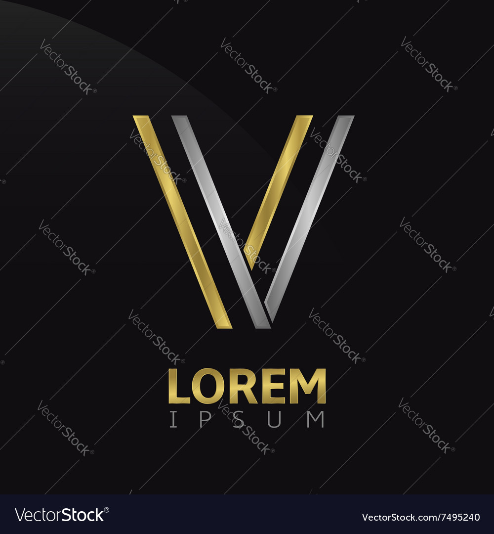 V letter logo Royalty Free Vector Image - VectorStock