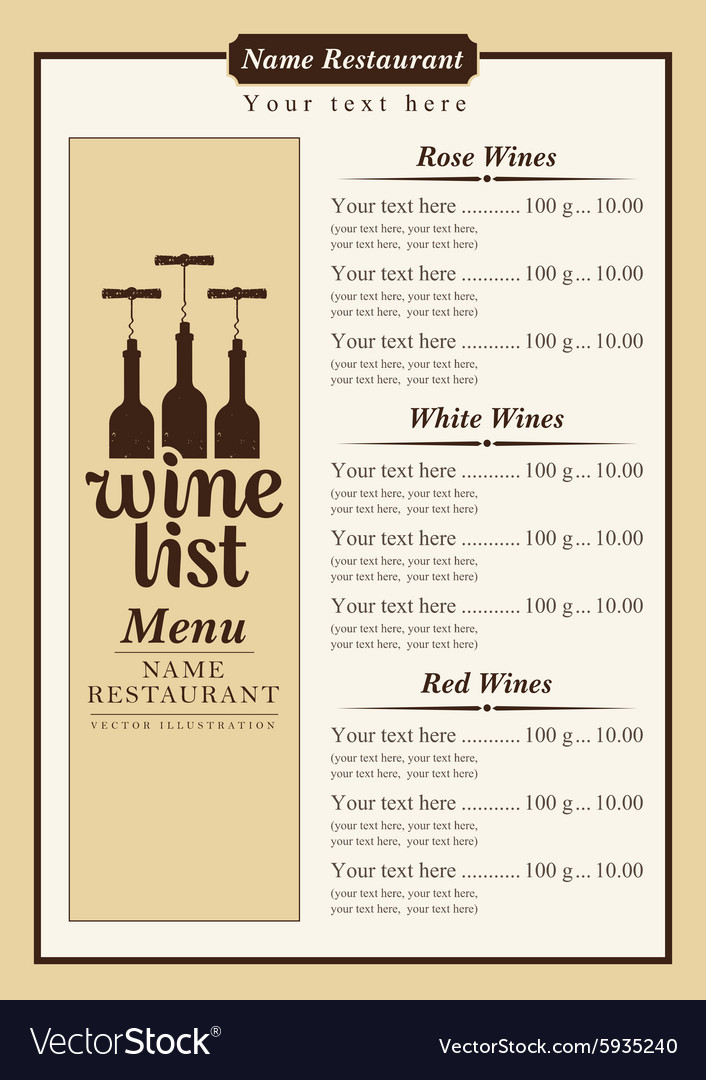 Wine list deals pdf