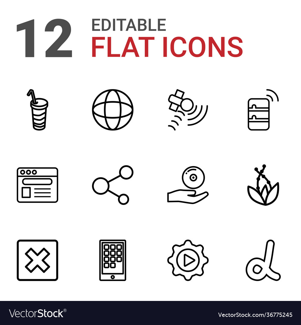 12 application icons