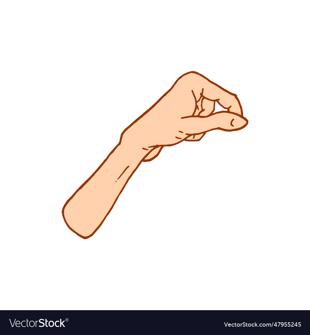 Gestures arms stop palm thumbs up finger Vector Image