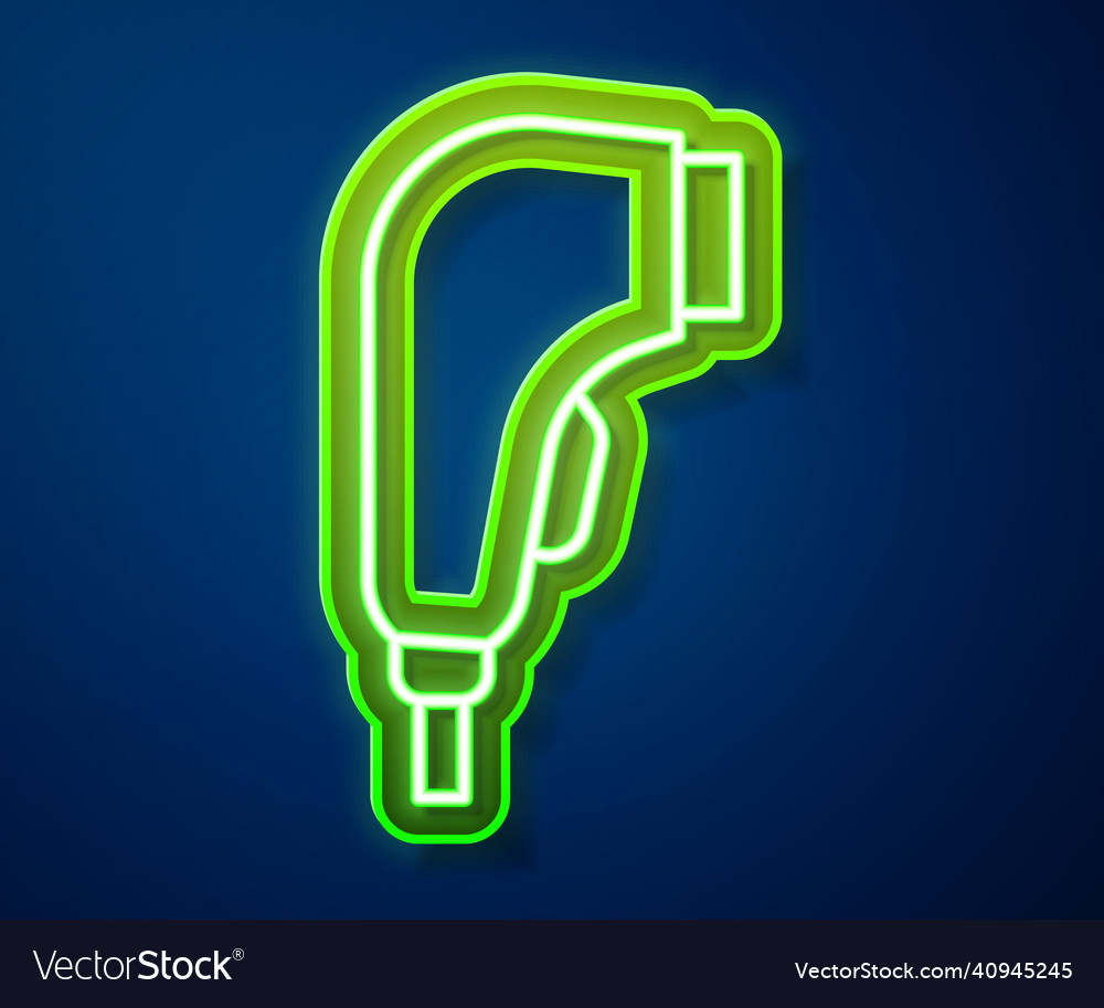 Glowing neon line scanner scanning bar code icon vector image Glowing neon line scanner scanning bar code icon
