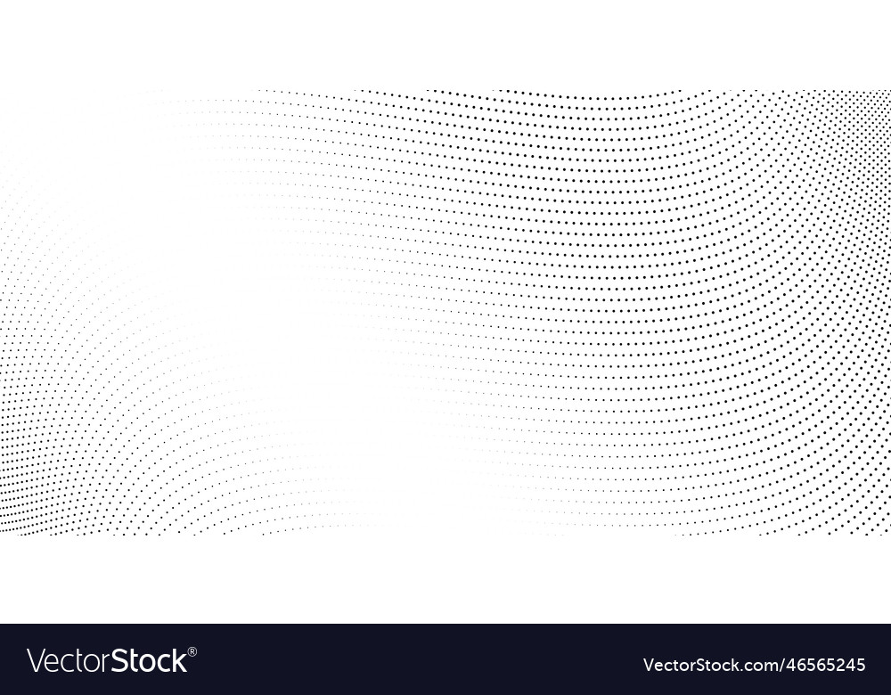 Halftone wave lines background abstract dotted vector image Halftone wave lines background abstract dotted