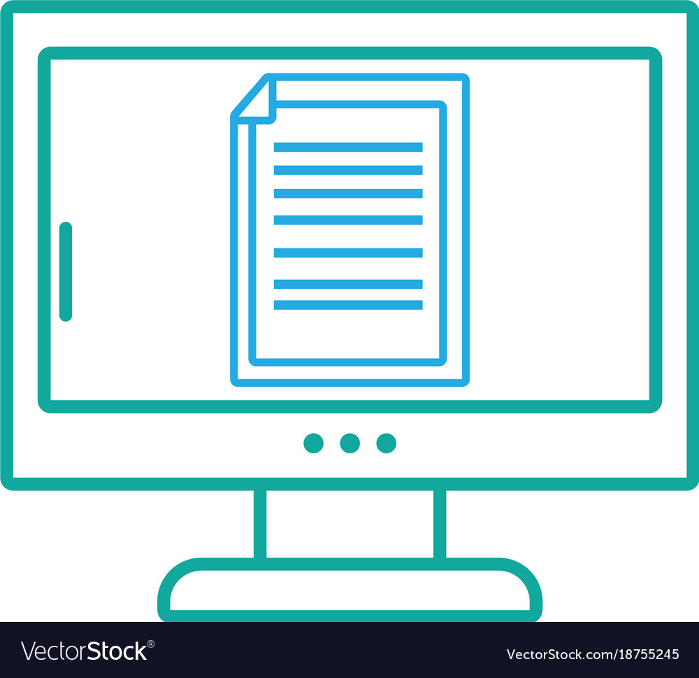 Isolated Computer Design Royalty Free Vector Image