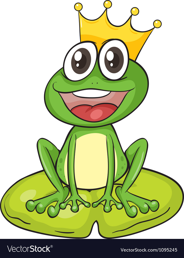 King cartoon frog Royalty Free Vector Image - VectorStock