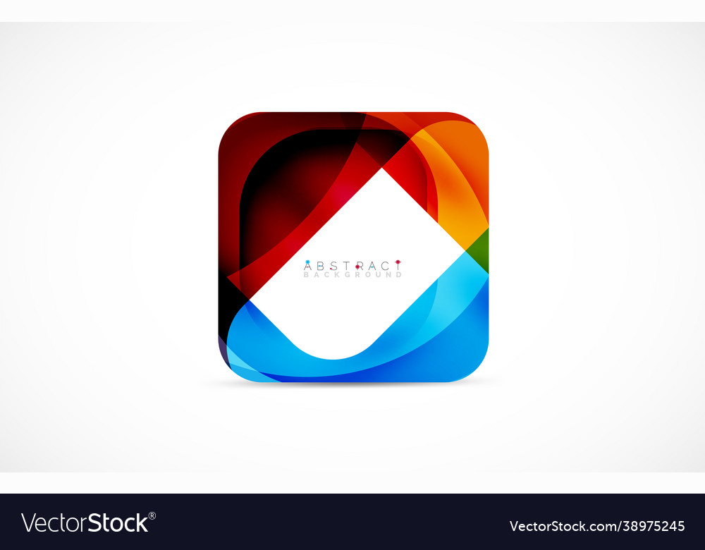 Minimal background abstract square shape vector image Minimal background abstract square shape