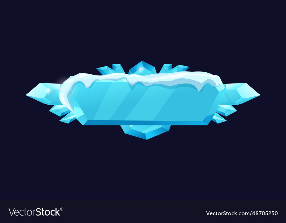 Ice board isolated for game