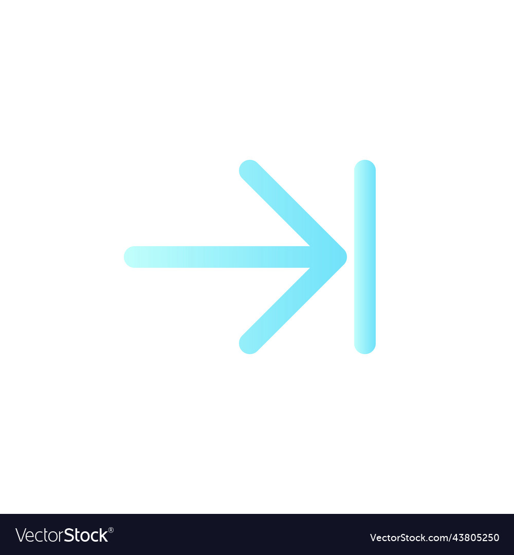 Nächster Schritt flache Gradientenfarbe ui icon vector image Nächster Schritt flache Gradientenfarbe ui icon
