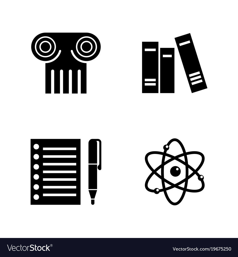 Science simple related icons