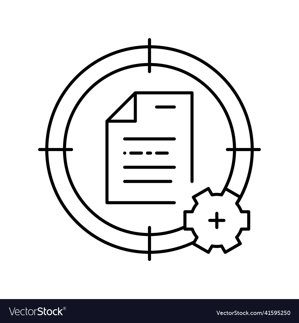Target system file line icon