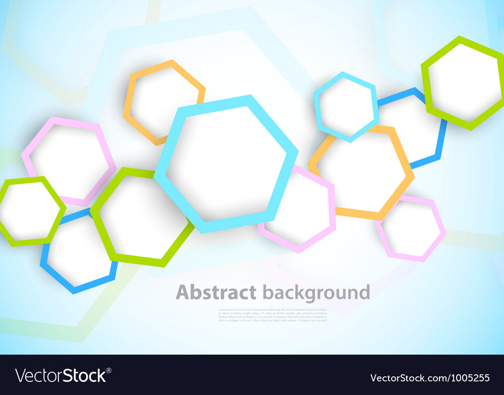 Background with hexagons