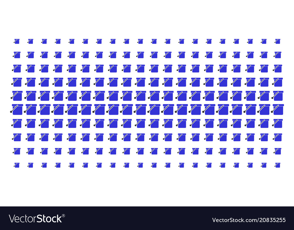 Bucket shape halftone effect