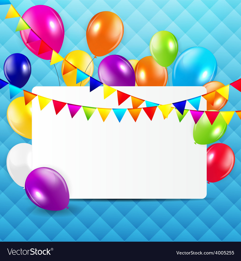 Colored balloons background