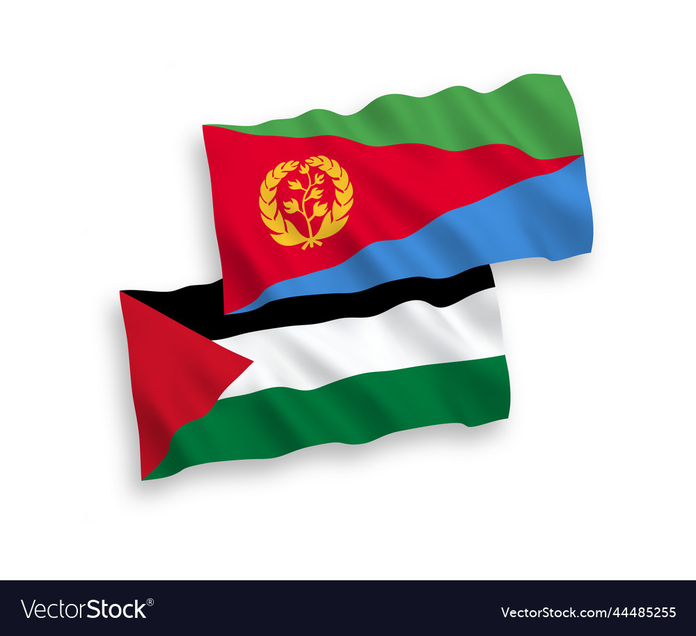 Eritrea and Palestine Flags