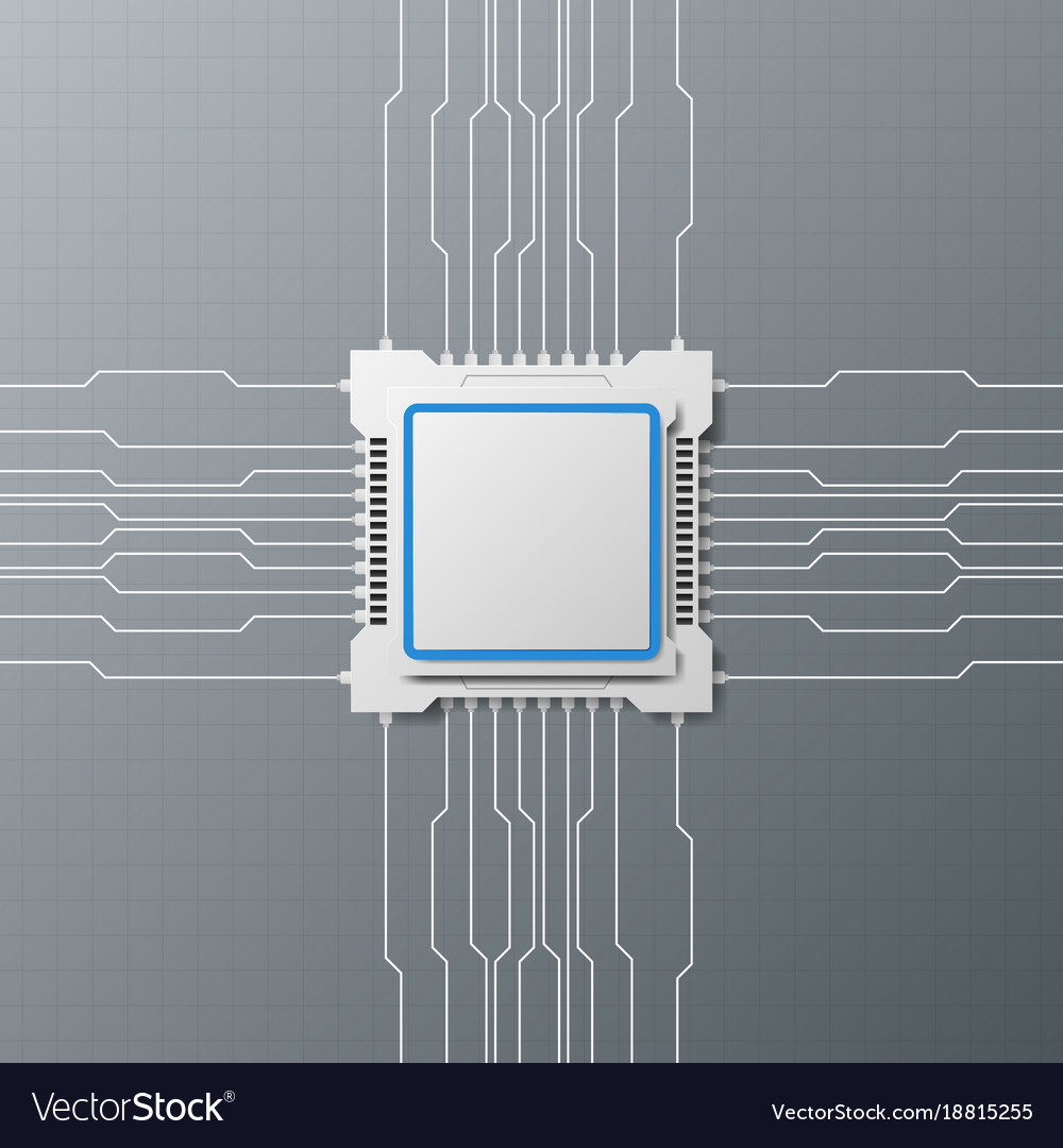 Modern design technology with microchip