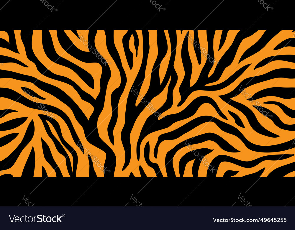 Seamless pattern with tiger stripes