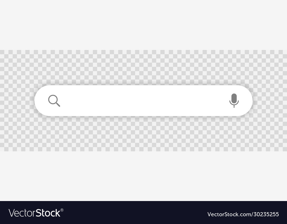 Search here bar for ui icons Royalty Free Vector Image