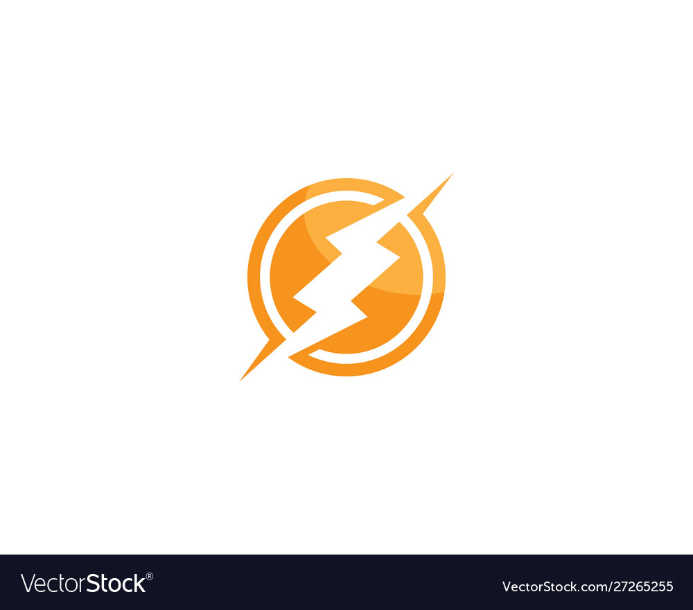 Thunderbolt logo template