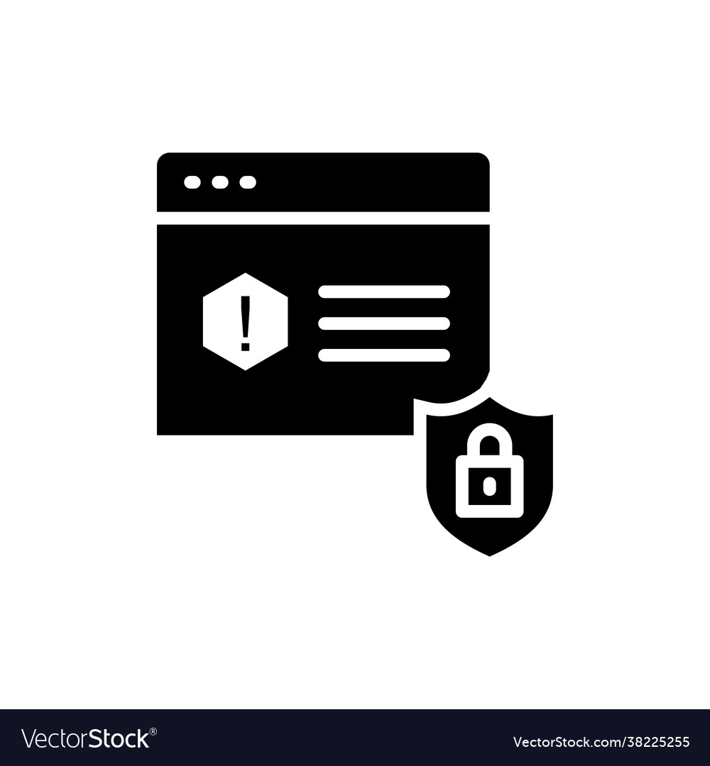 Web security style vector image Web security style