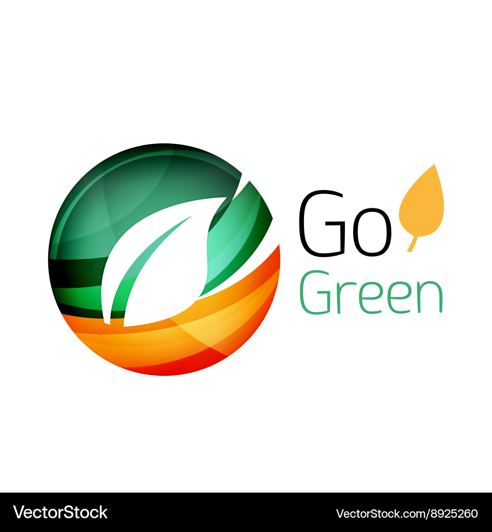 Abstract leaf icon Royalty Free Vector Image - VectorStock