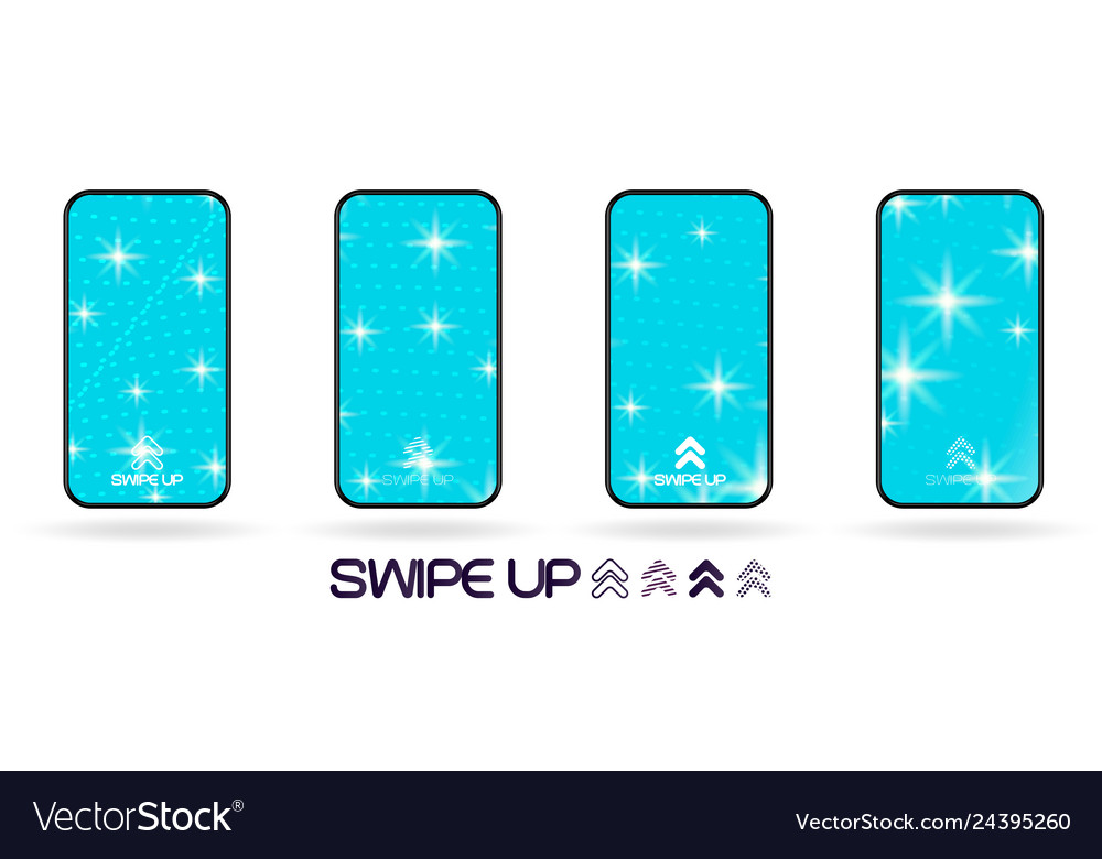Abstract one color backdrop swipe up icon vector image Abstract one color backdrop swipe up icon