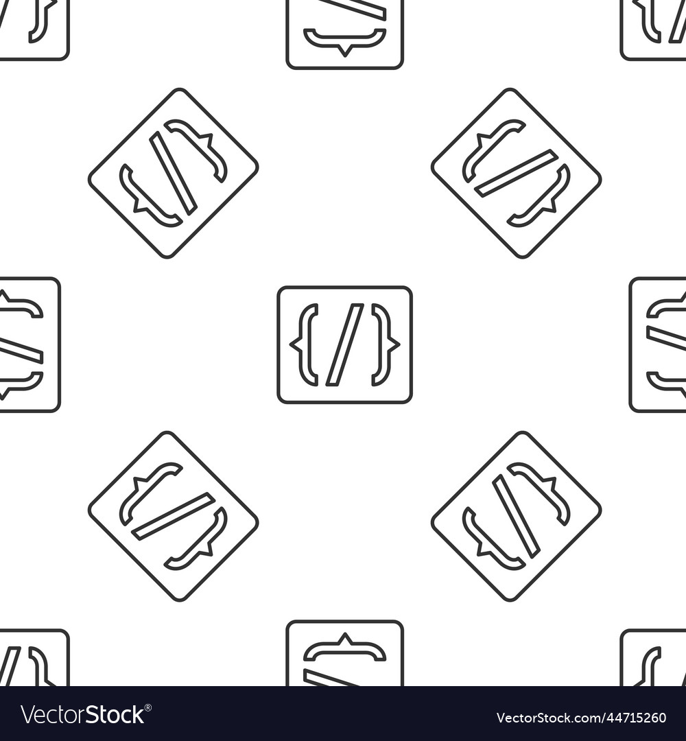 Graue Linie Programmiersprache Syntax-Symbol vector image Graue Linie Programmiersprache Syntax-Symbol