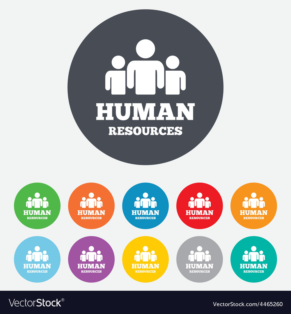 Download Human resources sign icon HR symbol Royalty Free Vector