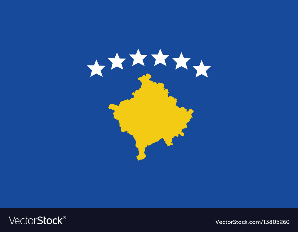 Kosovo flag for independence day and infographic