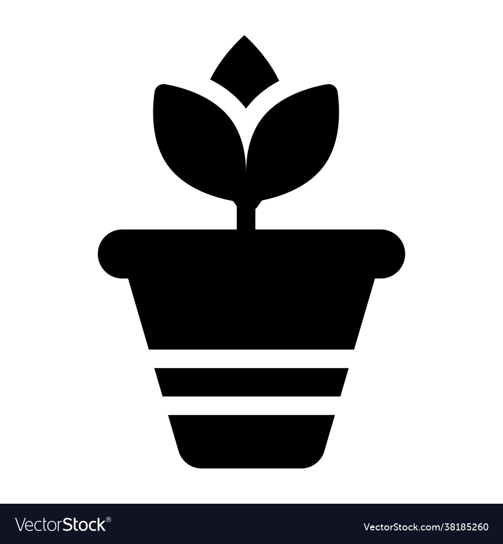 Potted plant Royalty Free Vector Image - VectorStock