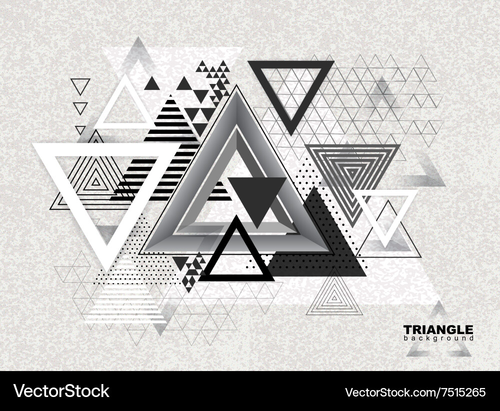 Abstract hipster polygon triangle background Vector Image