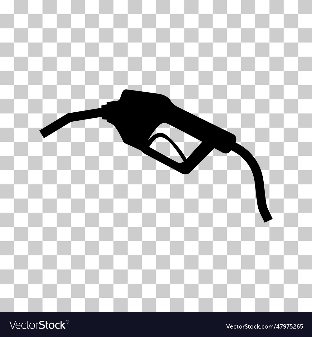 Gas station icon nozzle isolated pump gasoline