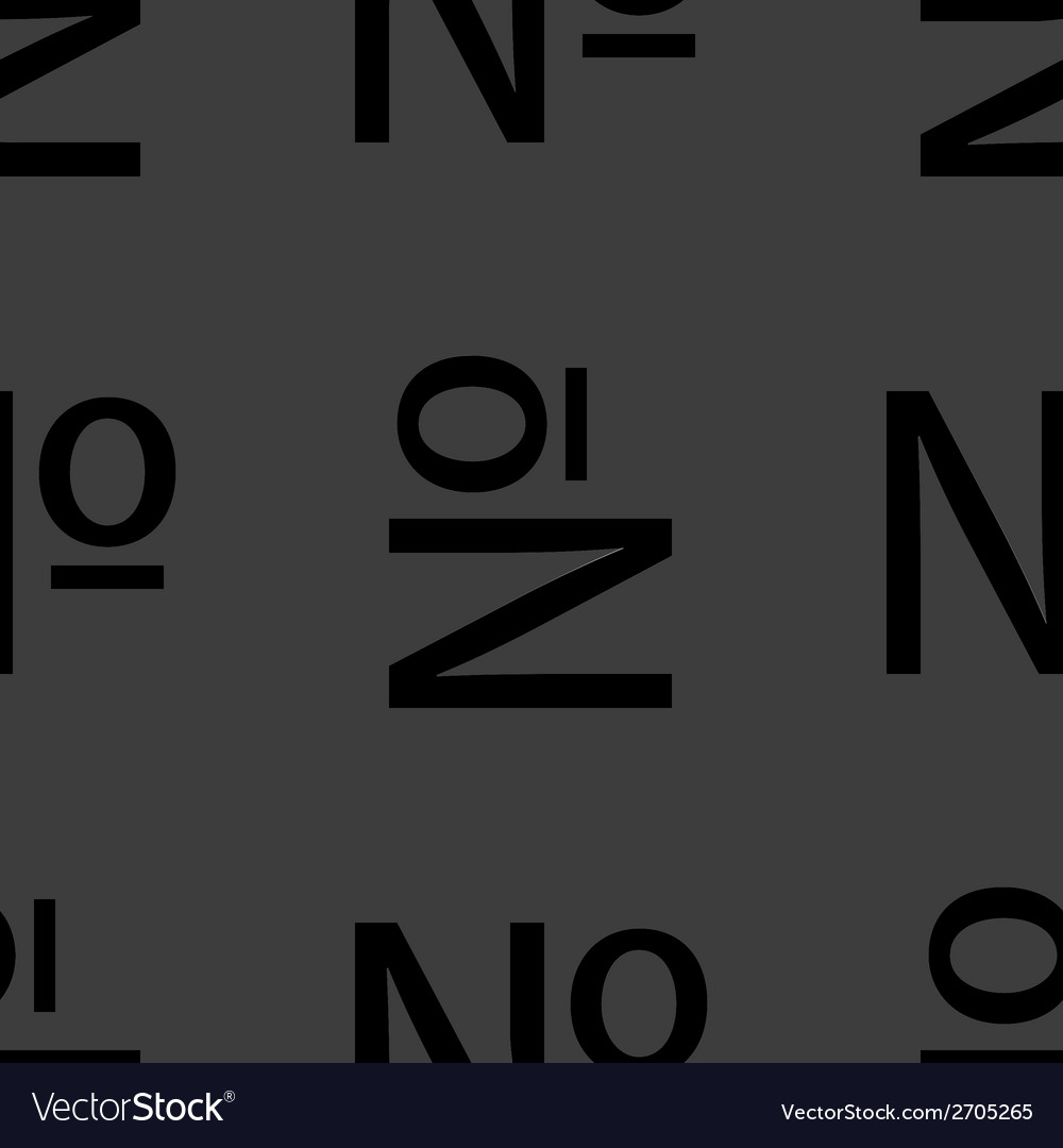 Number web icon flat design seamless pattern
