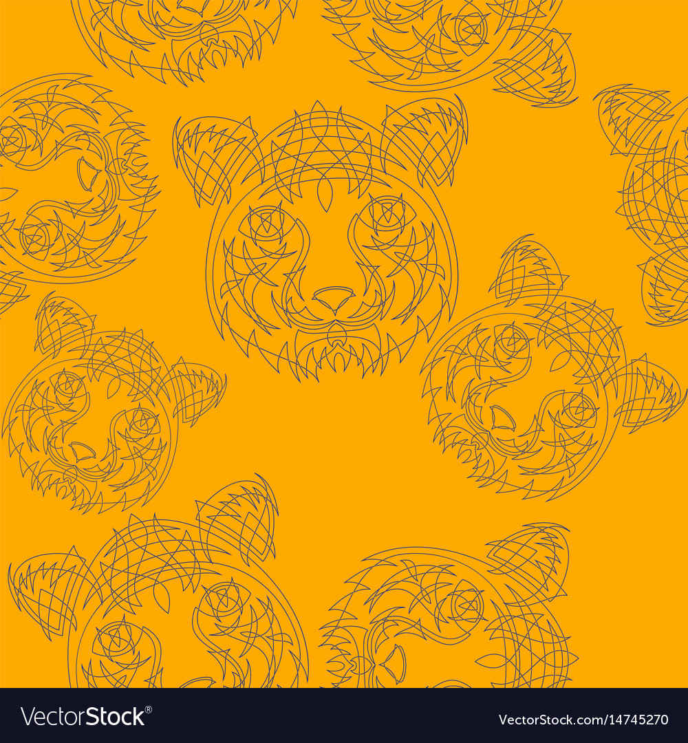 Abstract tiger pattern jungle tropical