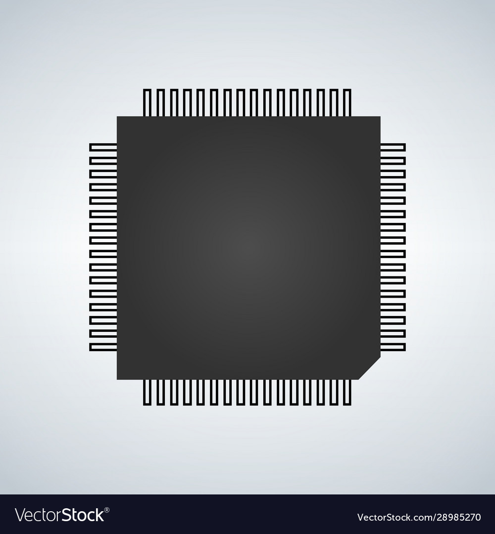 Chip processor icon