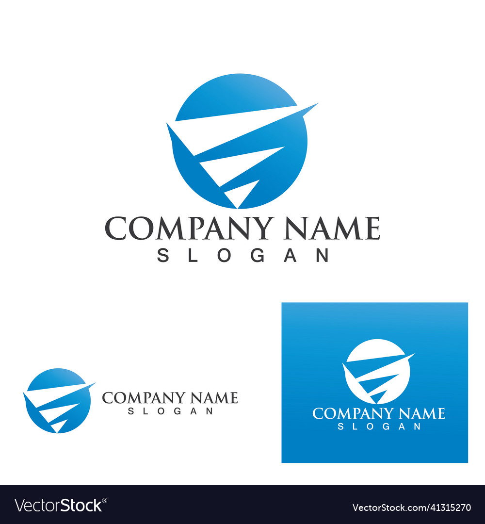 Schnellere Business-Finanzierung Logo Template-Icon Design