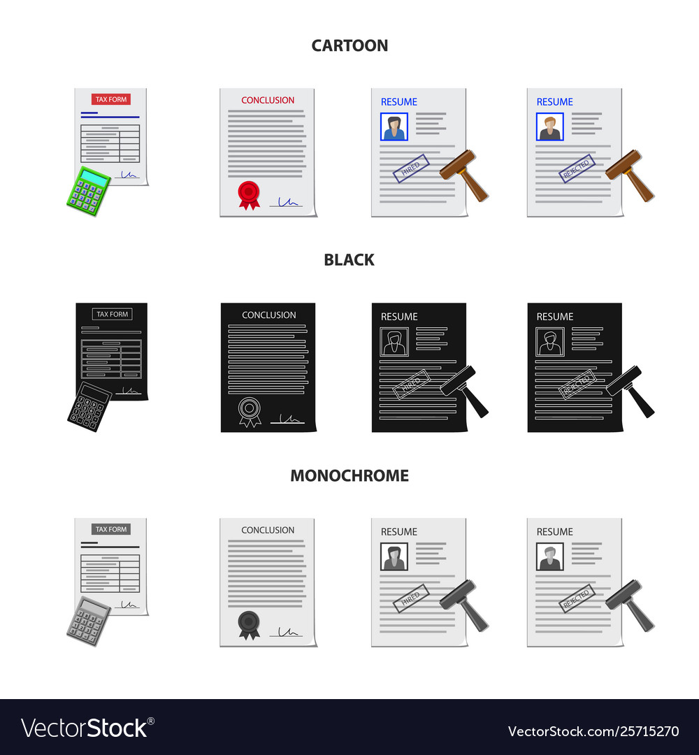 Isolated object form and document icon