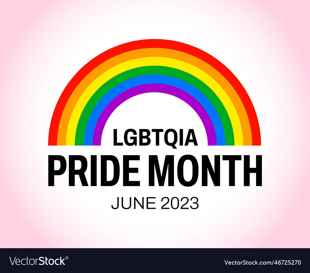 Pride Monat 2023 Konzept Freiheit Regenbogen Flagge Homosexuell vector image Pride Monat 2023 Konzept Freiheit Regenbogen Flagge Homosexuell