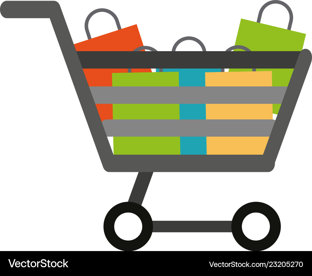 Shopping cart symbol Royalty Free Vector Image