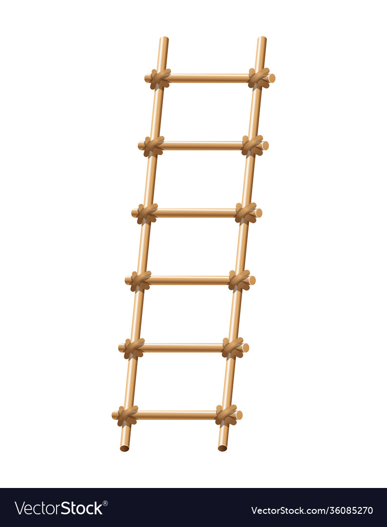 Wooden ladder household tool step