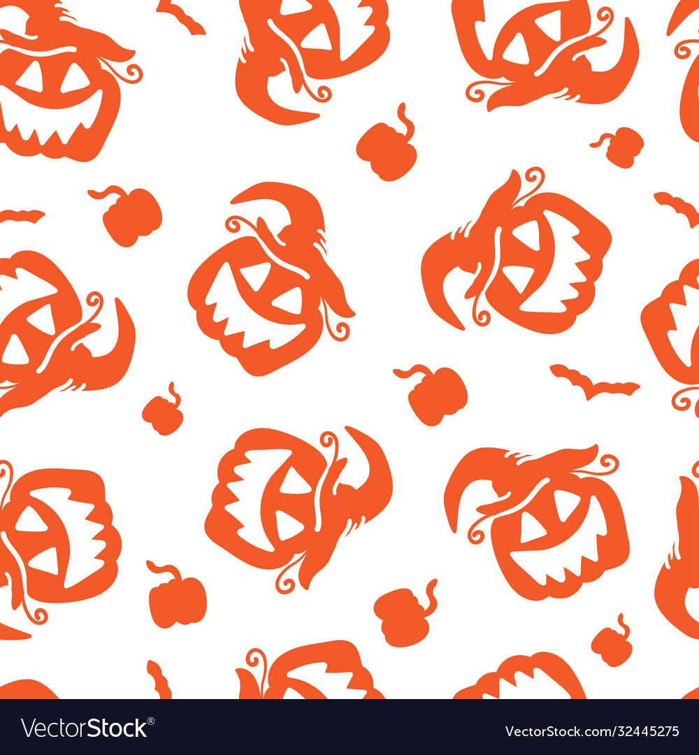 Art seamless pattern for happy halloween