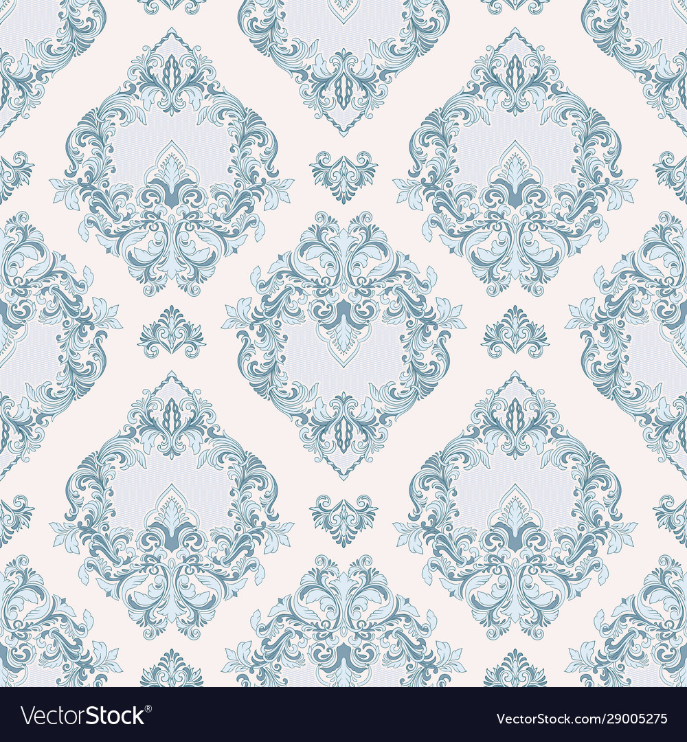 Damask seamless pattern element classical vector image Damask seamless pattern element classical
