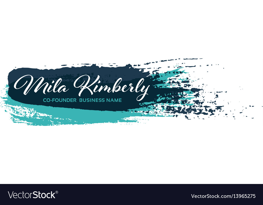Logo design brush template logotype layout vector image Logo design brush template logotype layout