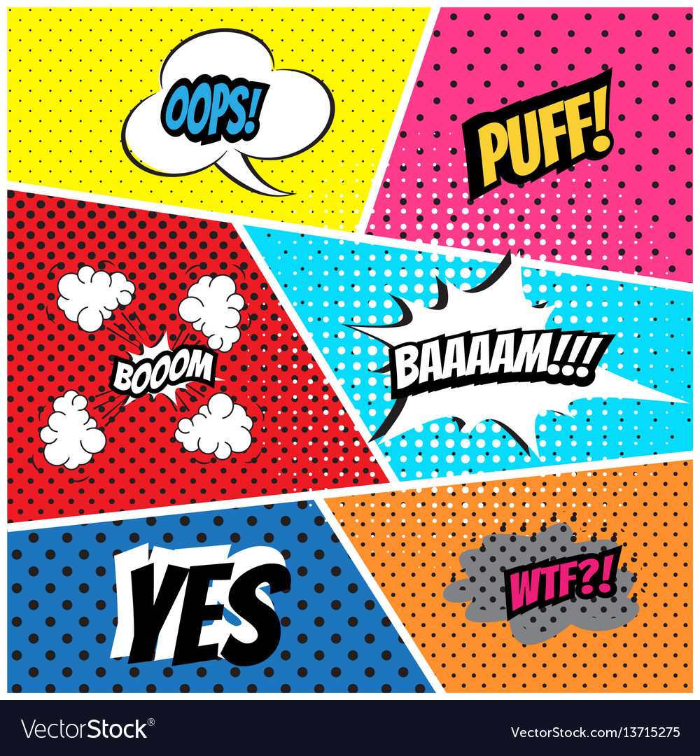 Pop Art Comics Vorlage
