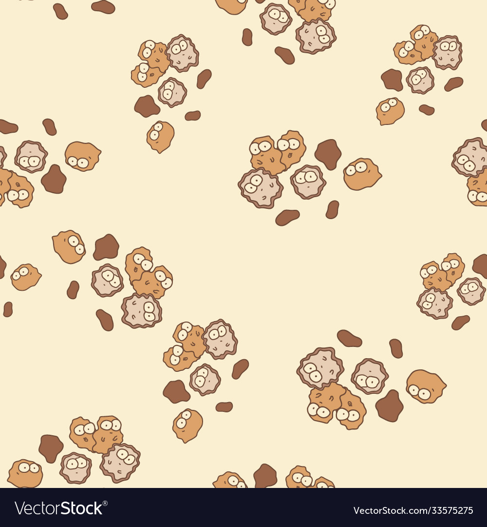 Yeast cartoon seamless pattern background