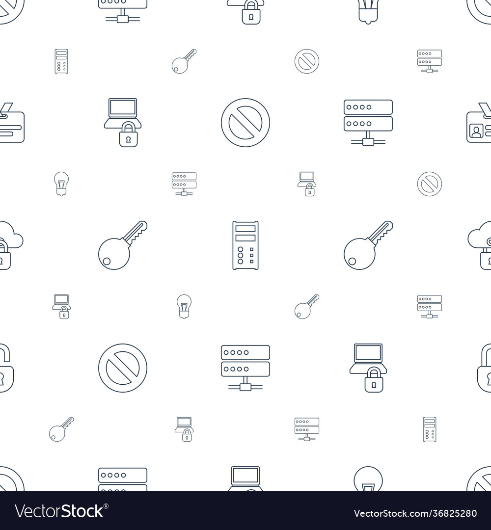 Access icons pattern seamless white background