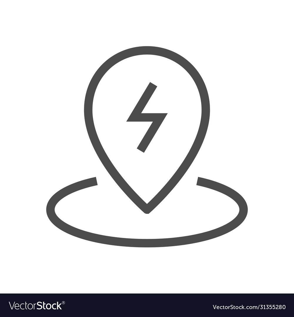 Charging point icon Royalty Free Vector Image - VectorStock