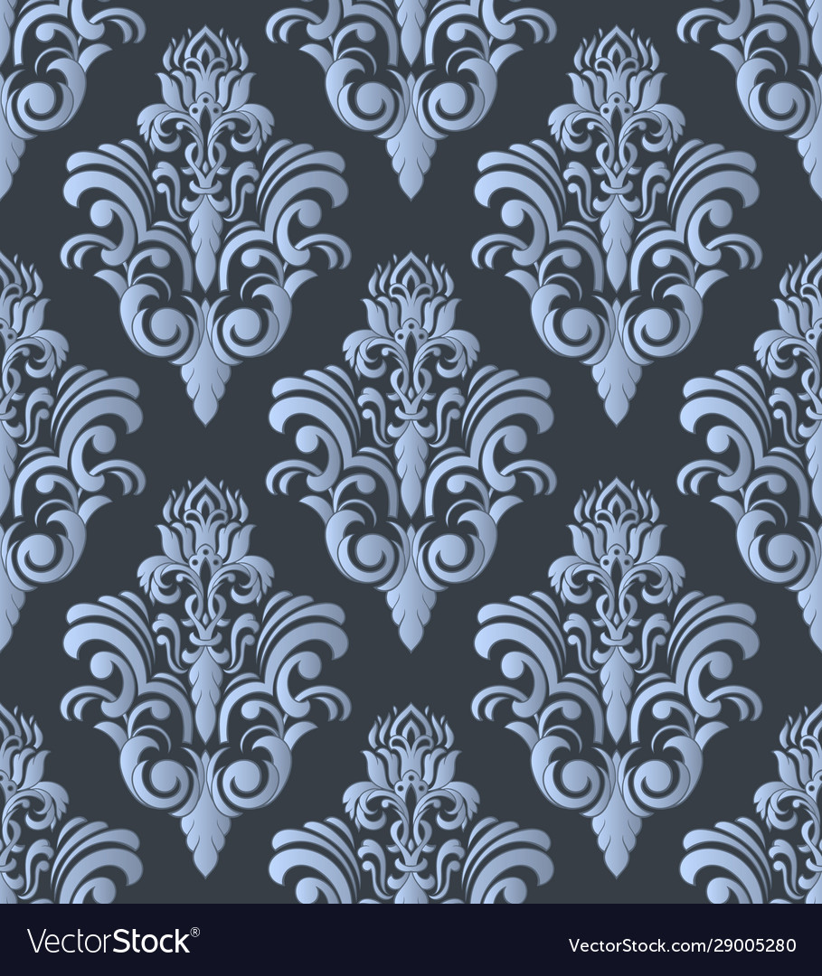 Damask seamless pattern element classical vector image Damask seamless pattern element classical
